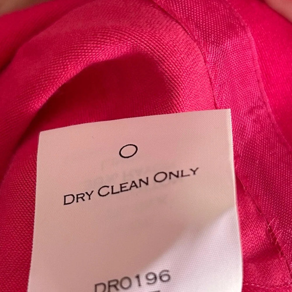 Draper James Gracie Silk V-neck Dress Raspberry Pink Sz 6 - Picture 8 of 9